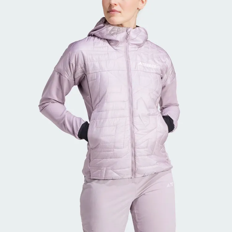 Adidas Terrex Xperior Varilite Hybrid Primaloft Jacket Jackets Coats Women's Purple-1