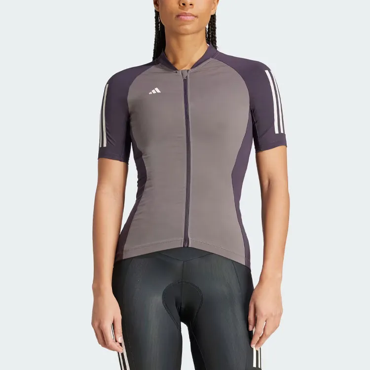 Adidas Essentials 3-Stripes Cycling Jersey Cycling Clothing Women's Charcoal-1