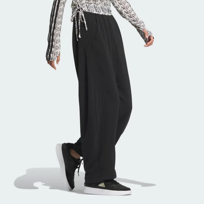 Adidas Dance French Terry Joggers Knitted Sports Pants Women's Black-3
