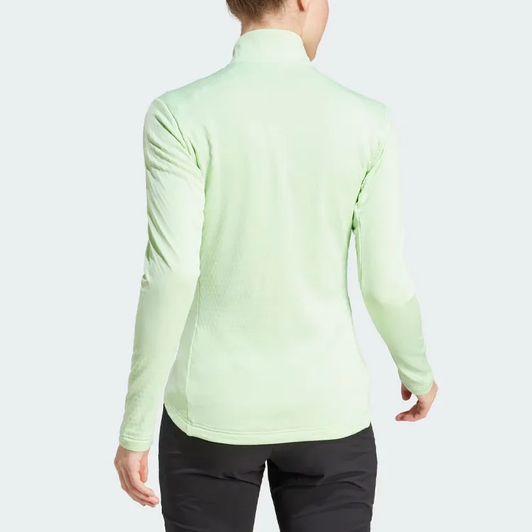 Adidas Terrex Multi Light Fleece Full-Zip Jacket Jackets Coats Women's Half Green-2