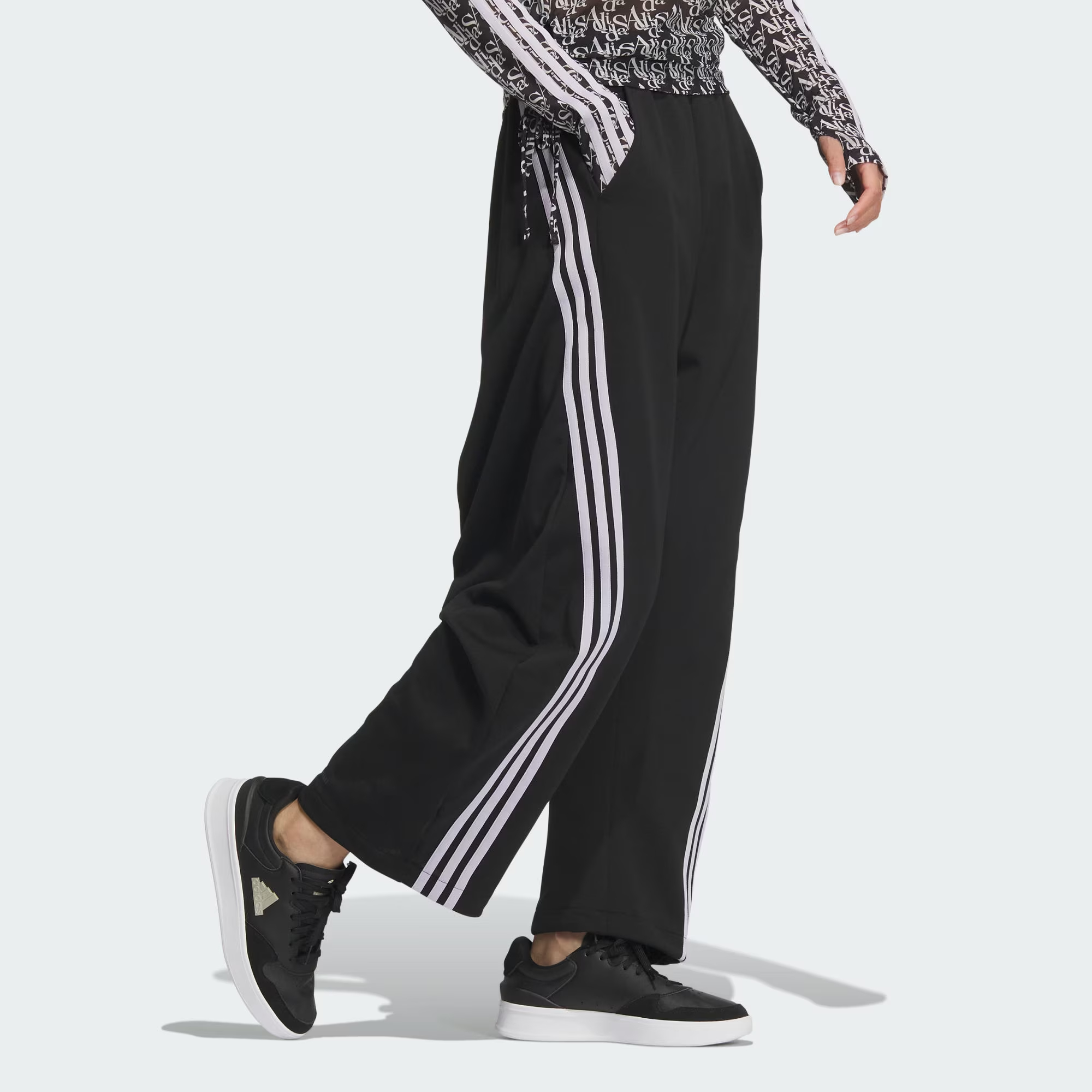 Adidas Dance Interlock Joggers Knitted Sports Pants Women's