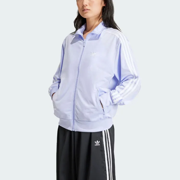 Adidas Women's Adicolor Classics Loose Firebird Track Top Violet Tone-1