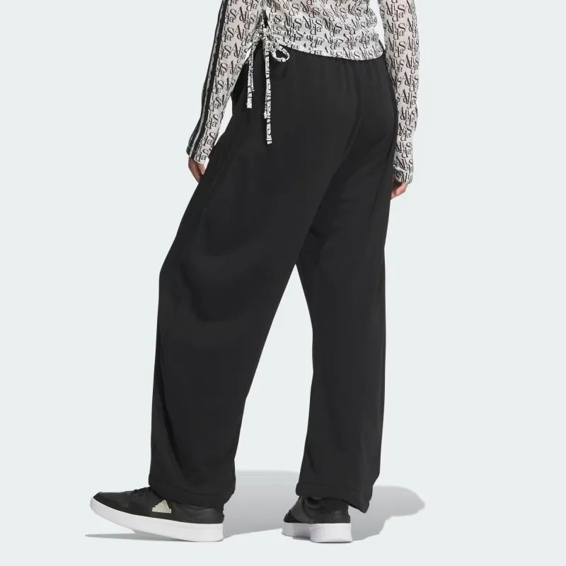 Adidas Dance French Terry Joggers Knitted Sports Pants Women's Black-2