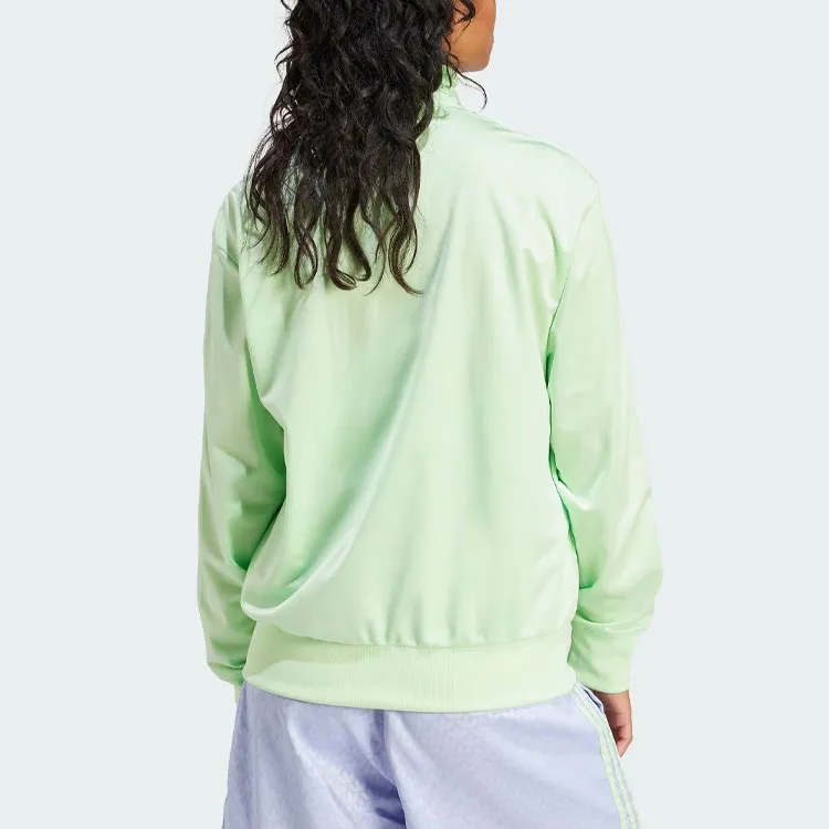 Adidas Women's Adicolor Classics Loose Firebird Track Top Semi Green Spark-2