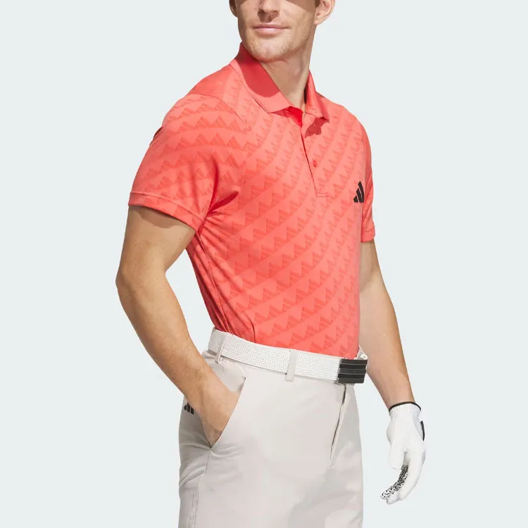 Adidas Heat.Rdy Jacquard Polo Shirt Polo Shirt Men's Light Scarlet-4