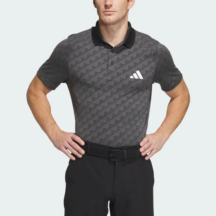 Adidas Heat.Rdy Jacquard Polo Shirt Polo Shirt Men's Dark Gray-1