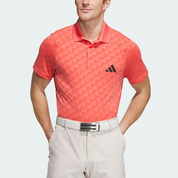 Adidas Heat.Rdy Jacquard Polo Shirt Polo Shirt Men's Light Scarlet-1