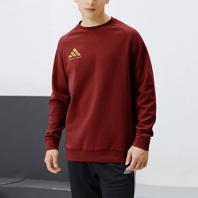 Adidas Sweatshirt Unisex Red Gold-4