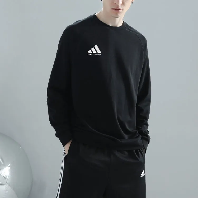 Adidas Sweatshirt Unisex Black White-2