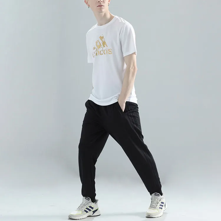 Adidas T Shirt Unisex White Gold-8