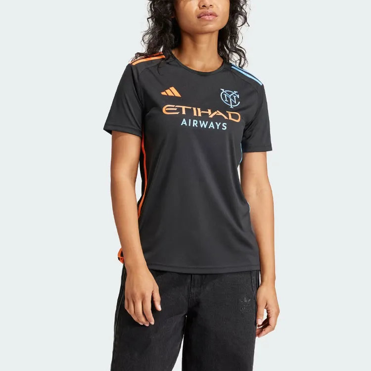 Adidas New York City Fc 24/25 Away Jersey Soccer Jerseys Fan Edition New York City Away Women's Black-2