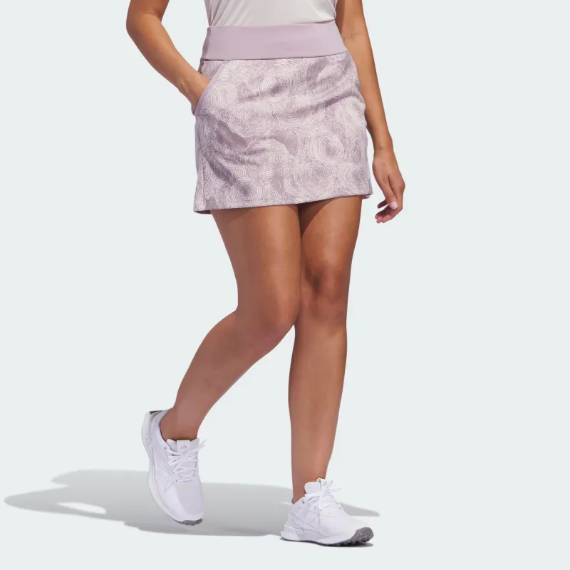 Adidas Ultimate365 Printed Skort Casual Short Skirts Women's Purple-3