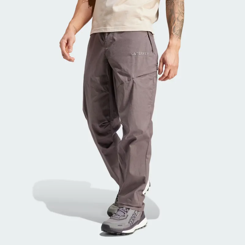 Adidas Terrex Xploric Trousers Woven Sweatpants Men's Charcoal Gray-3