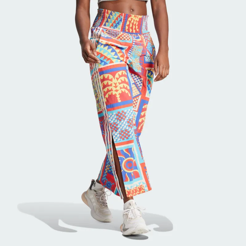 Adidas x FARM RIO Premium Pants Knitted Sports Pants Women's Bold Blue-1