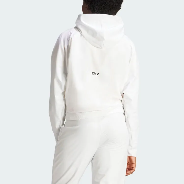Adidas Z.N.E. Woven Full-Zip Hoodie Jackets Coats Women's White-2