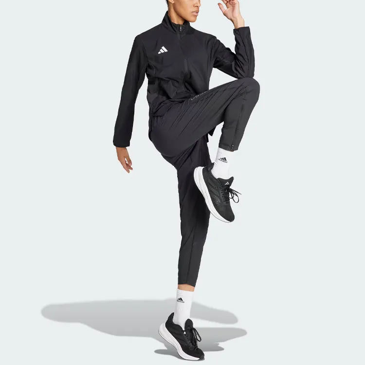 Adidas ESSENTIALS Adizero Essentials Jacket Jackets Coats Women's Black-3
