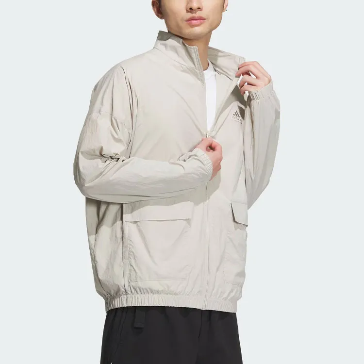Adidas RELAXED Jacket Jackets Coats Men's Light Gray-3