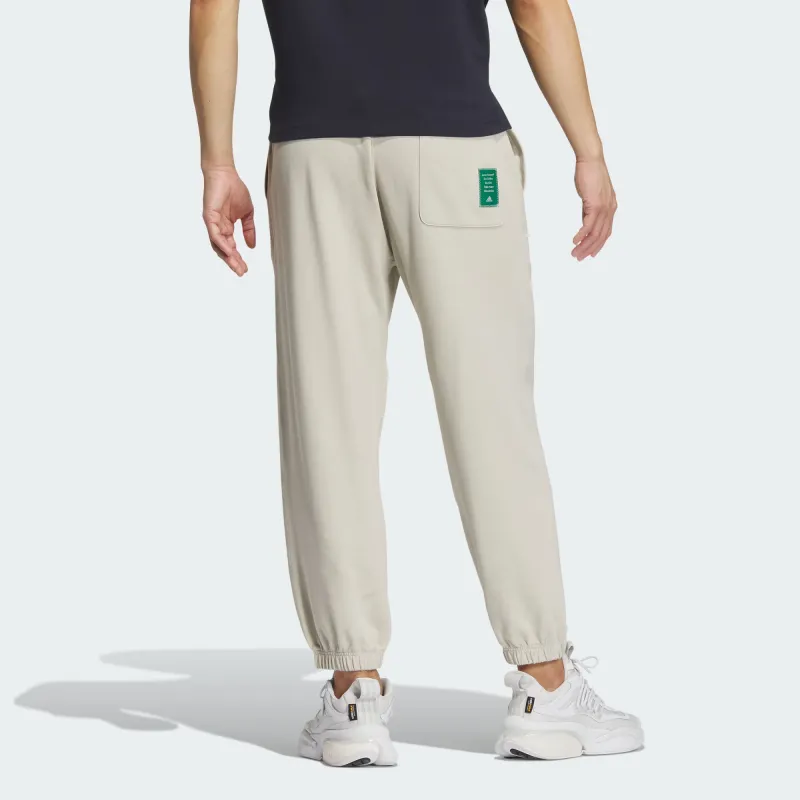 Adidas Lightweight French Terry Pants Knitted Sports Pants Men's Light Gray-2