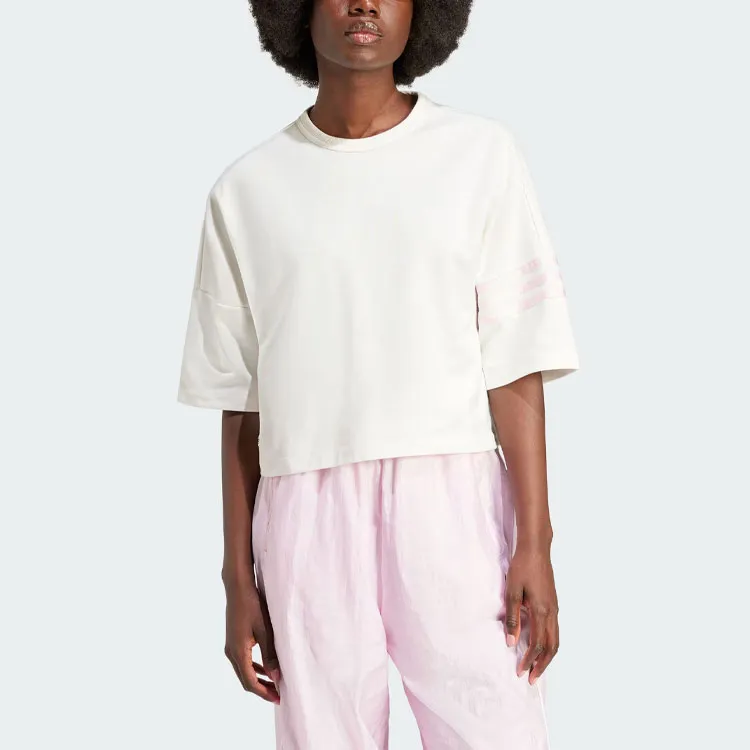 Adidas Originals Neuclassics Drop Shoulder Sleeve T Shirt Women's White-1