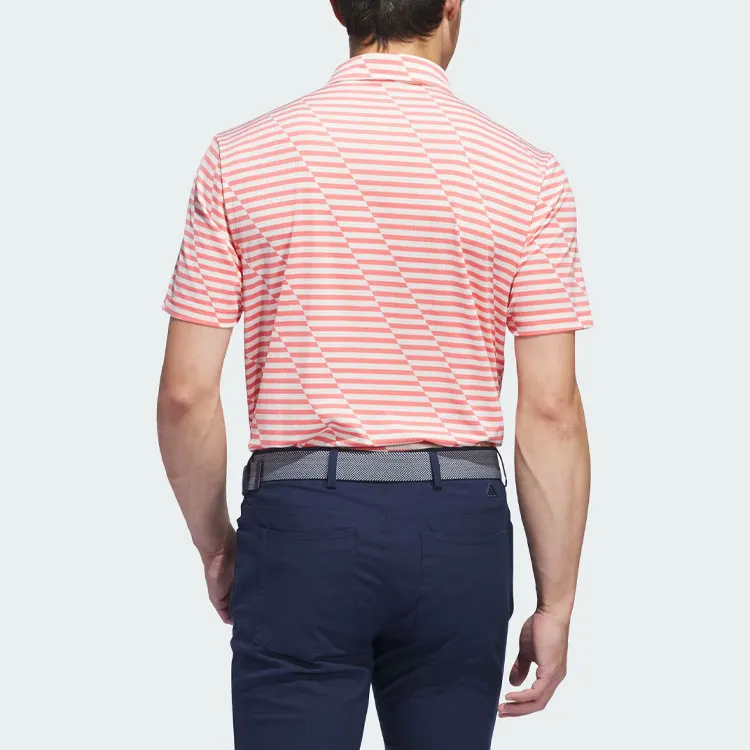 Adidas Ultimate365 Mesh Print Polo Shirt Polo Shirt Men's Light Scarlet-2
