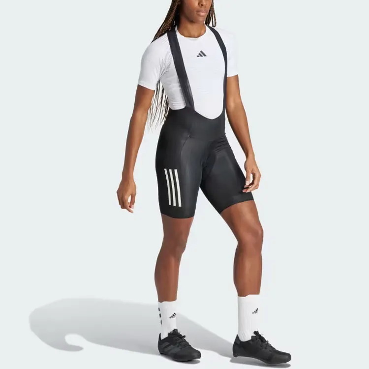Adidas Free Shipping With AdiClub Essentials 3 Stripes Padded Cycling Bib Shorts-3