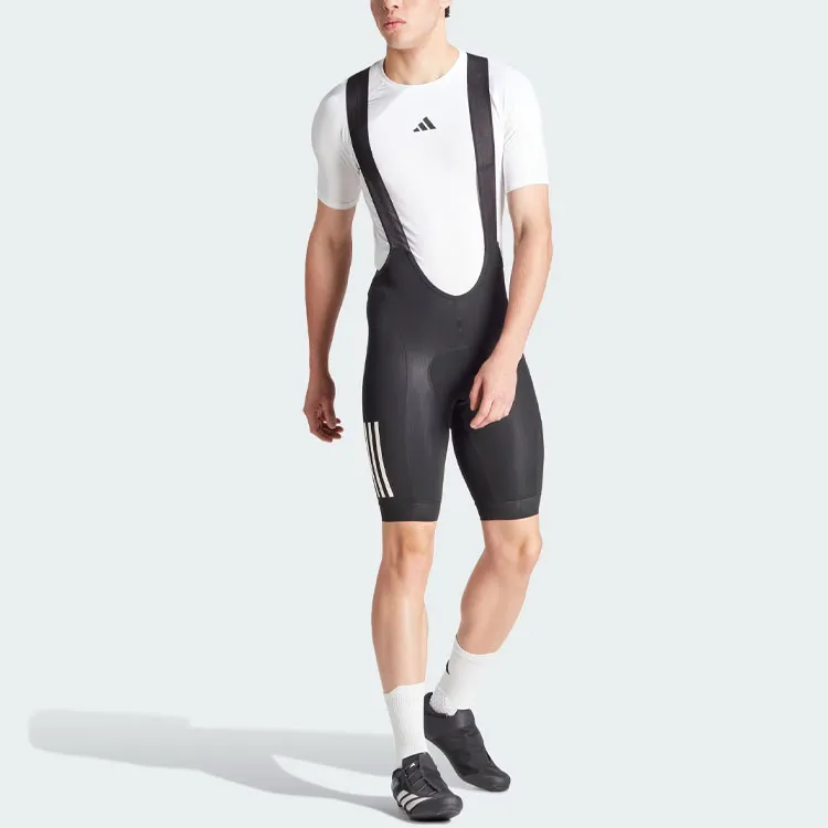 Adidas Free Shipping With AdiClub Essentials 3 Stripes Padded Cycling Bib Shorts-4