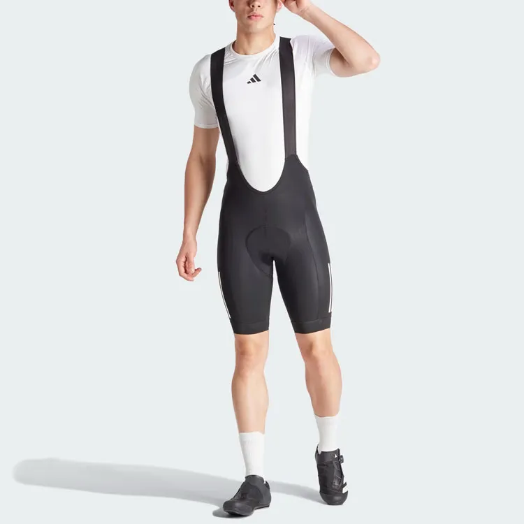 Adidas Free Shipping With AdiClub Essentials 3 Stripes Padded Cycling Bib Shorts-1