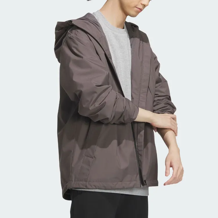 Adidas Woven Jacket Jackets Coats Men's Charcoal Gray-3