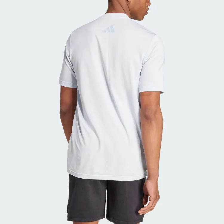 Adidas T-Shirt Men's Light Blue-2