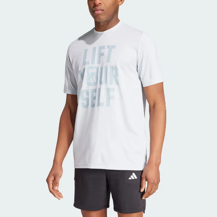 Adidas T-Shirt Men's Light Blue-1