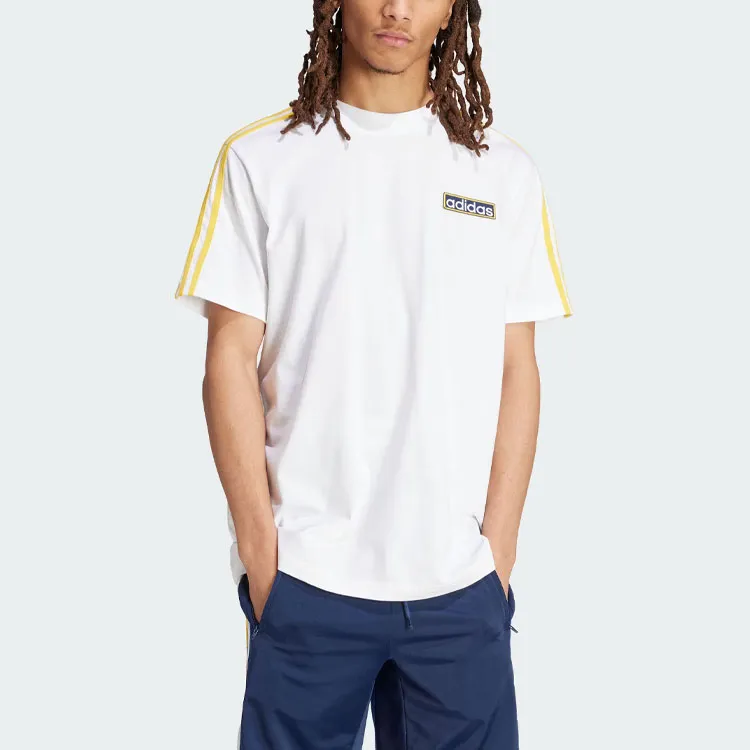 Adidas Originals ADICOLORADIBREAK T-Shirt Men's Yellow White-1