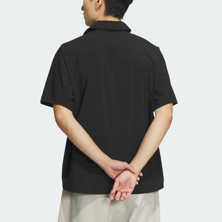 Adidas Woven Aeroready Polo Shirt Polo Shirt Men's Black-2