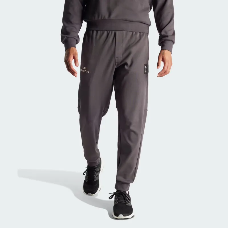 Adidas Real Madrid Cultural Story Tracksuit Bottoms Knitted Sports Pants Men's Black Gray Color-1