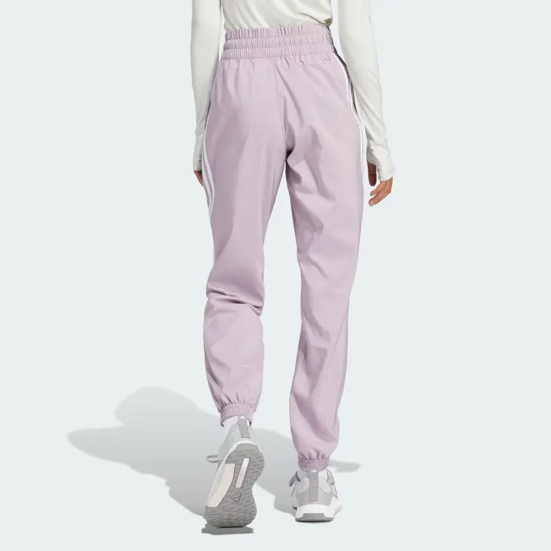 Adidas Train Icons Woven Pants Athletic Trousers Women's Gray Purple-1