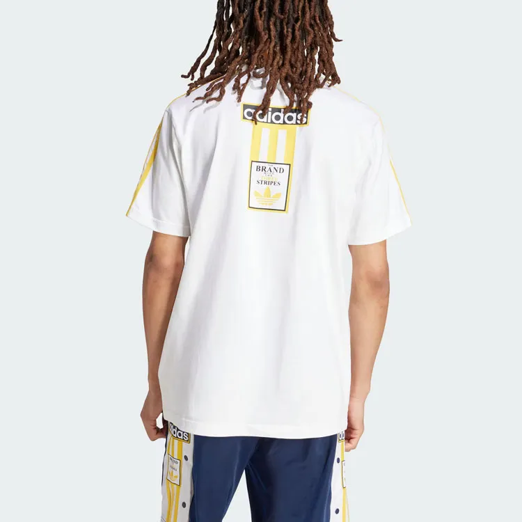 Adidas Originals ADICOLORADIBREAK T-Shirt Men's Yellow White-2