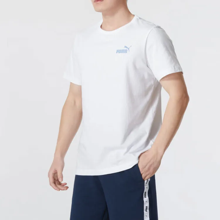 PUMA ESS T Shirts Men White-2
