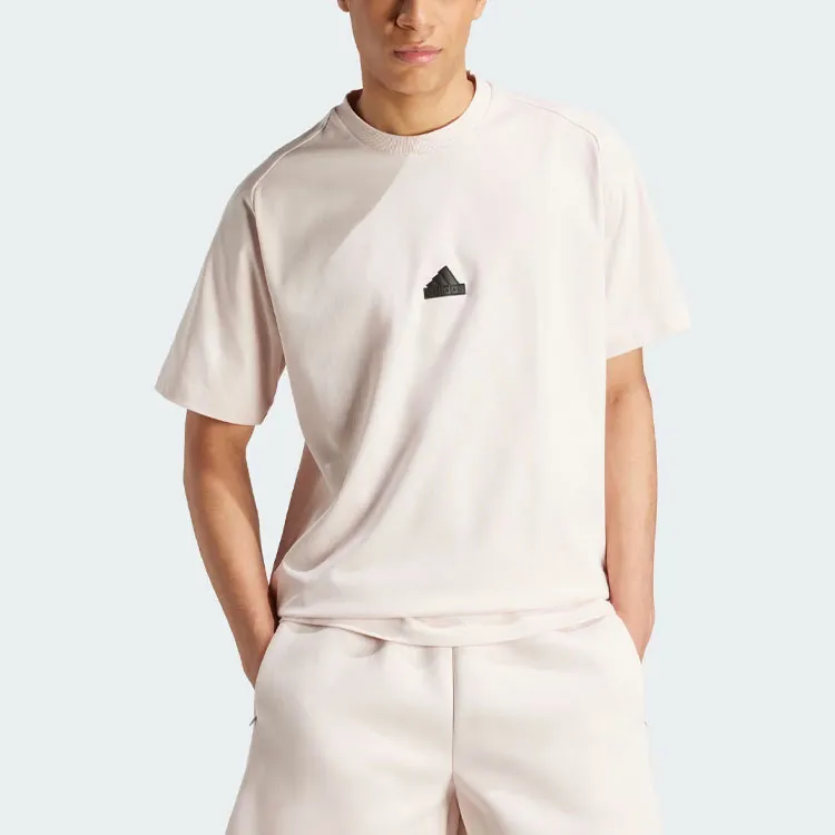 Adidas T Shirts Men Beige-1
