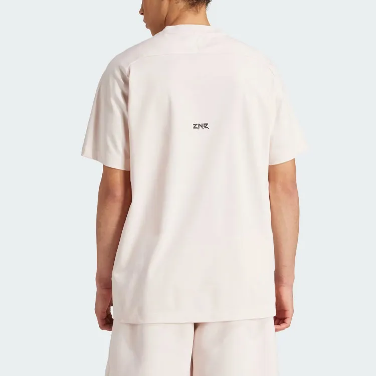 Adidas T Shirts Men Beige-2