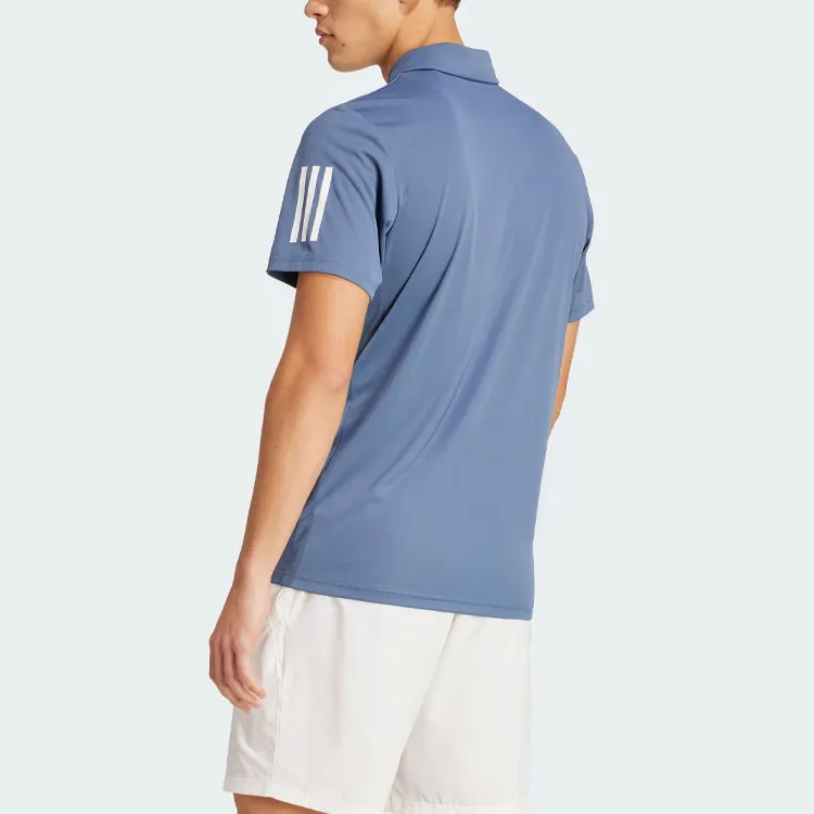 Adidas Club 3 Stripes Polo Shirt Polo Shirt Men's Blue-2