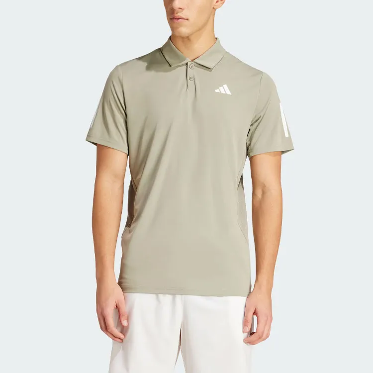 Adidas Club 3-Stripes Polo Shirt Polo Shirt Men's Egg Stone Silver Gray-1