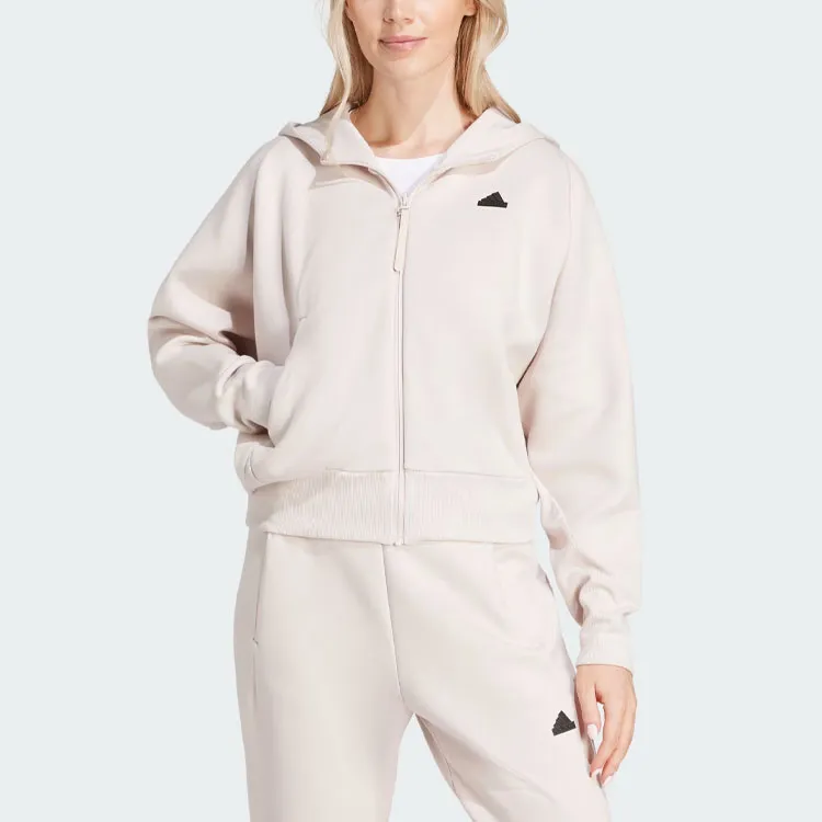 Adidas Z.N.E. Woven Full Zip Hoodie Multicolor/Sandy Pink-1