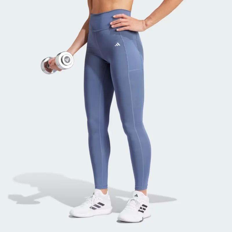 Adidas Optime Full Length Leggings Women's Blue-1