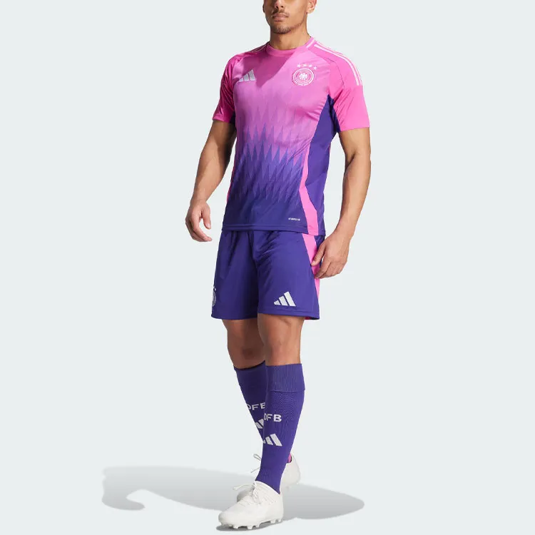 Adidas Germany 24 Away Shorts Soccer Bottom Fan Edition, German National Team, Away Men's Collegiate Purple-4