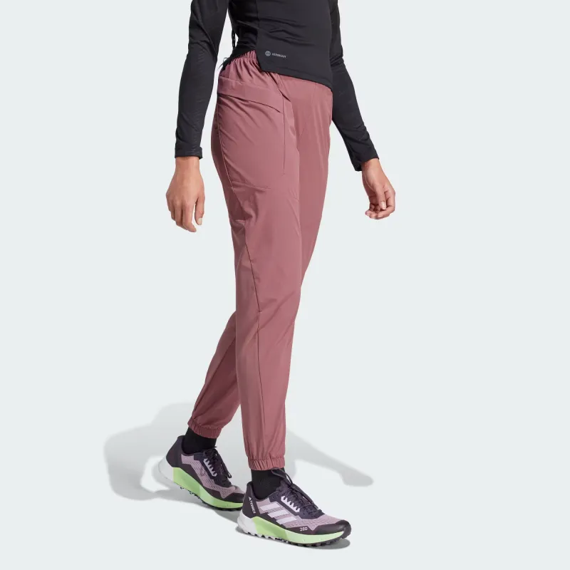 Adidas Terrex Xperior Light Trousers Athletic Trousers Women's Deep Red-3