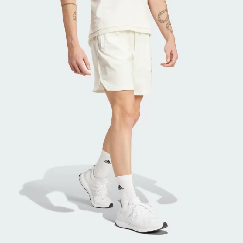 Adidas Embroidery Woven Shorts Casual Shorts Men's White-3