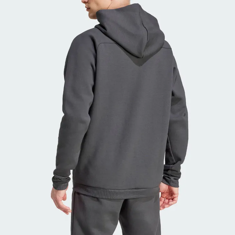 Adidas Germany Travel Full Zip Hoodie Jackets Coats Men's Carbon Black-2