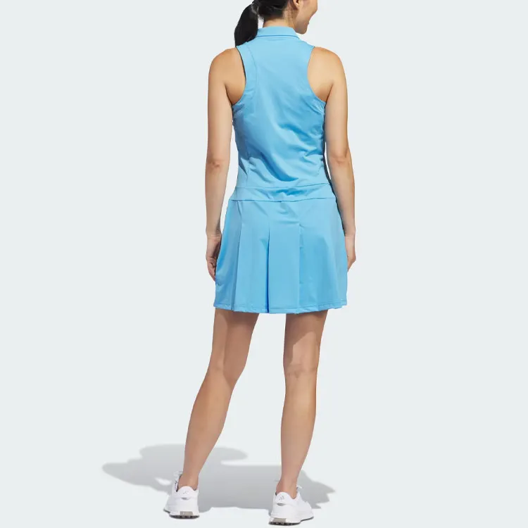 Adidas Ultimate365 Tour Pleated Dress Sleeveless Dress Women's Sky Blue-4