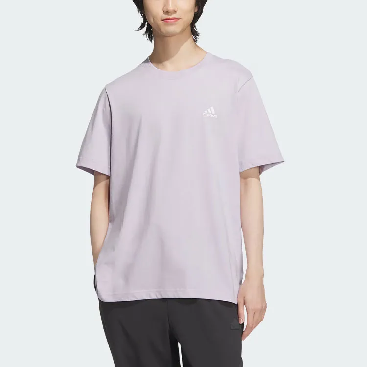Adidas T Shirt Unisex Silver Purple-1