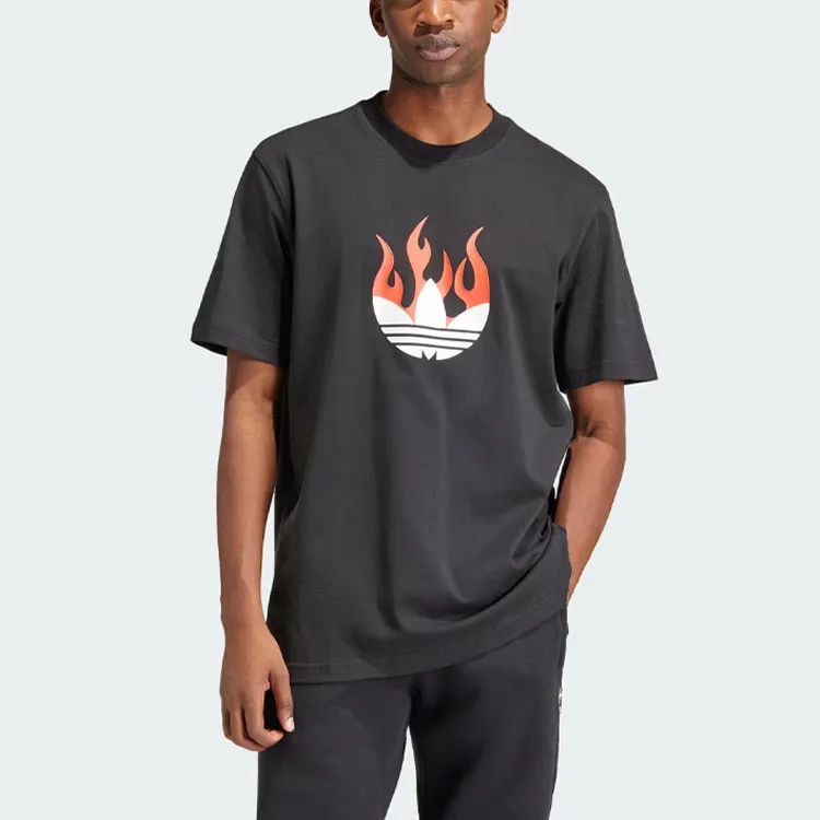 Adidas Originals Flames Cotton T-shirt-2