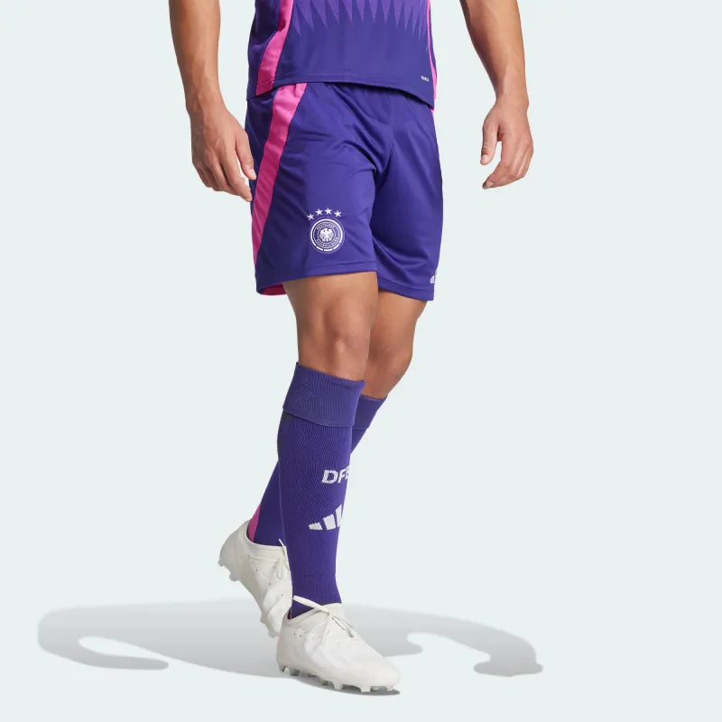 Adidas Germany 24 Away Shorts Soccer Bottom Fan Edition, German National Team, Away Men's Collegiate Purple-1